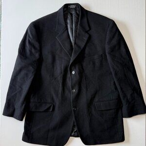 Gianfranco Ruffini Suit Jacket Blazer Men's 44 Black Cashmere Blend Italy